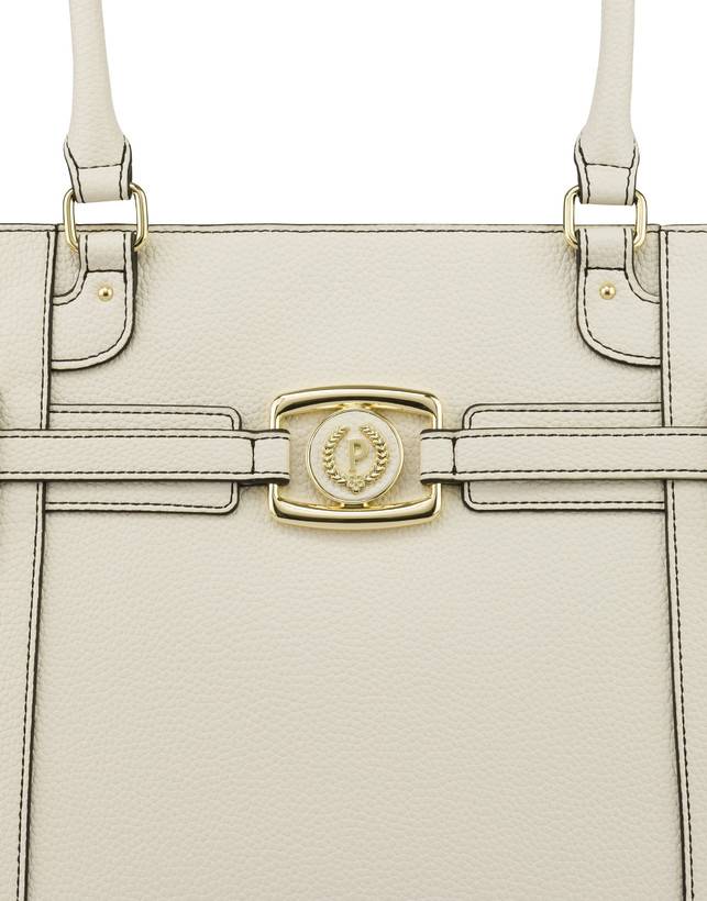 Pollini Tote Bag Incontri Avorio Promozione Limitata