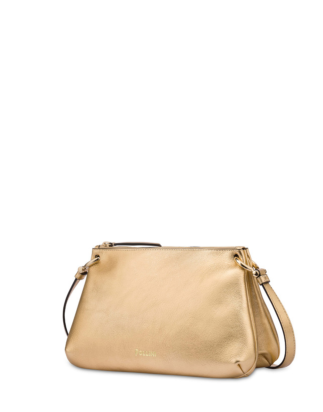 Pollini Borsa A Tracolla In Vitello Laminato Double Marlene Fino Al -60%