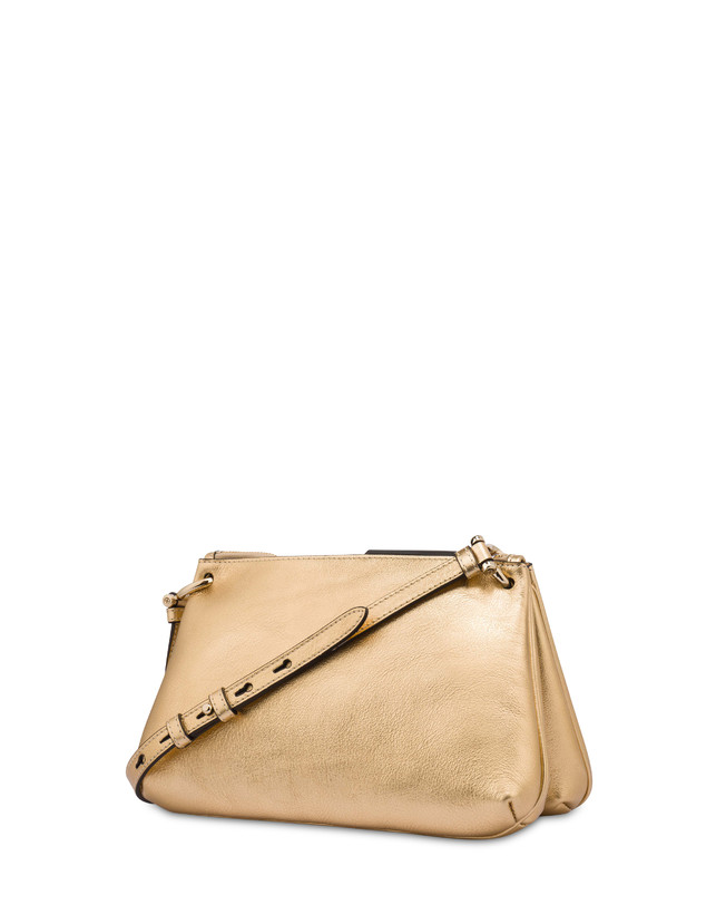 Pollini Borsa A Tracolla In Vitello Laminato Double Marlene Fino Al -60%