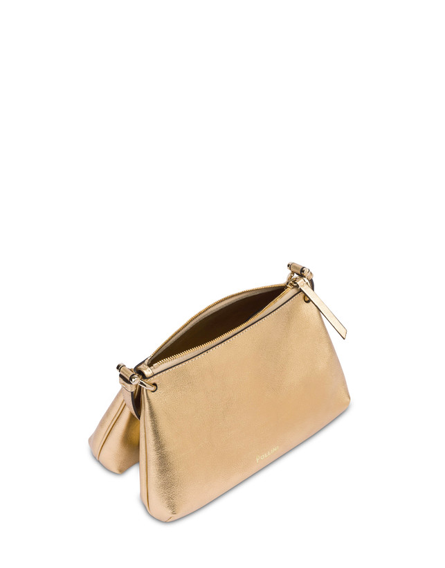 Pollini Borsa A Tracolla In Vitello Laminato Double Marlene Fino Al -60%