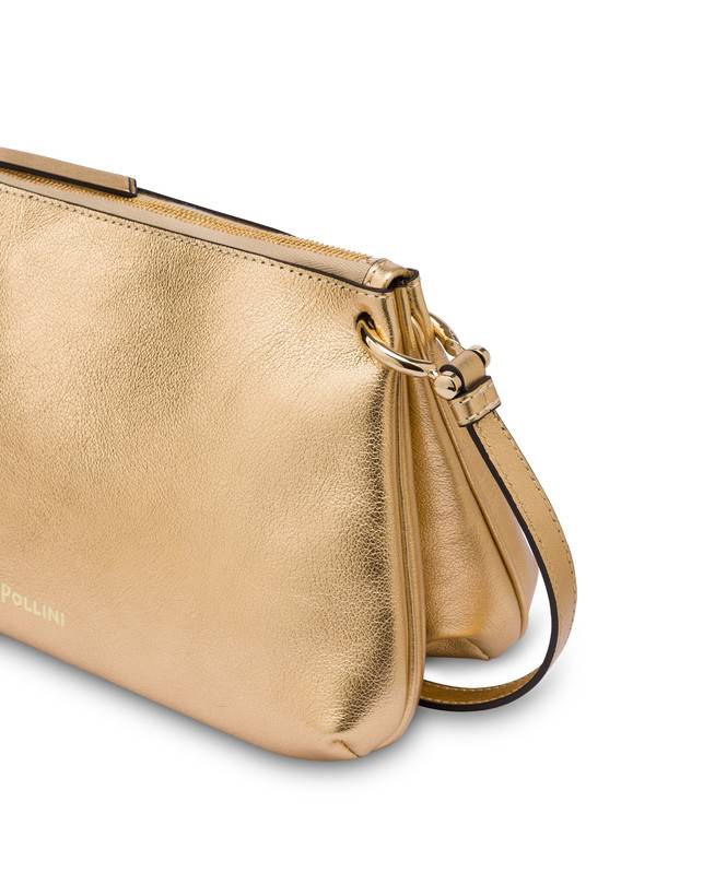 Pollini Borsa A Tracolla In Vitello Laminato Double Marlene Fino Al -60%