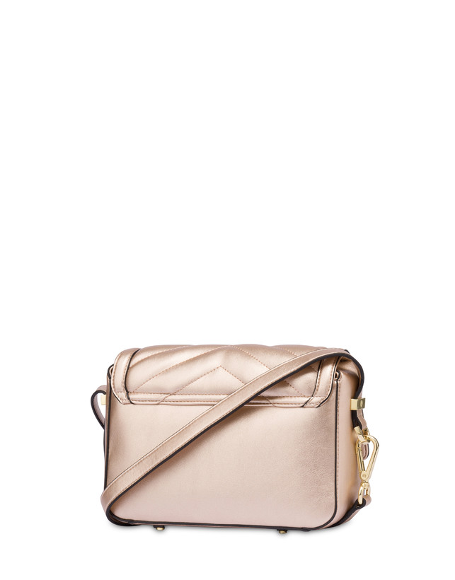Pollini Borsa A Tracolla Matelassé Sunbeam Rose Gold Shopping Online