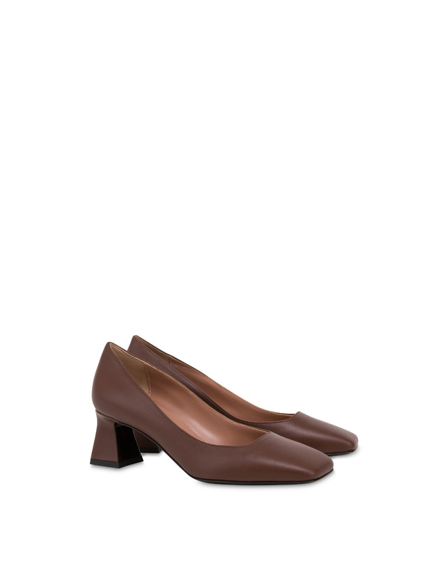 Pollini Décolleté In Vitello Nina Legno Presa