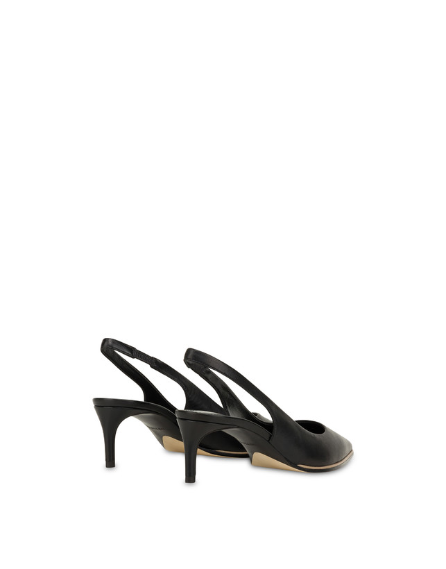 Pollini Slingback In Nappa Attitude Nero Saldi
