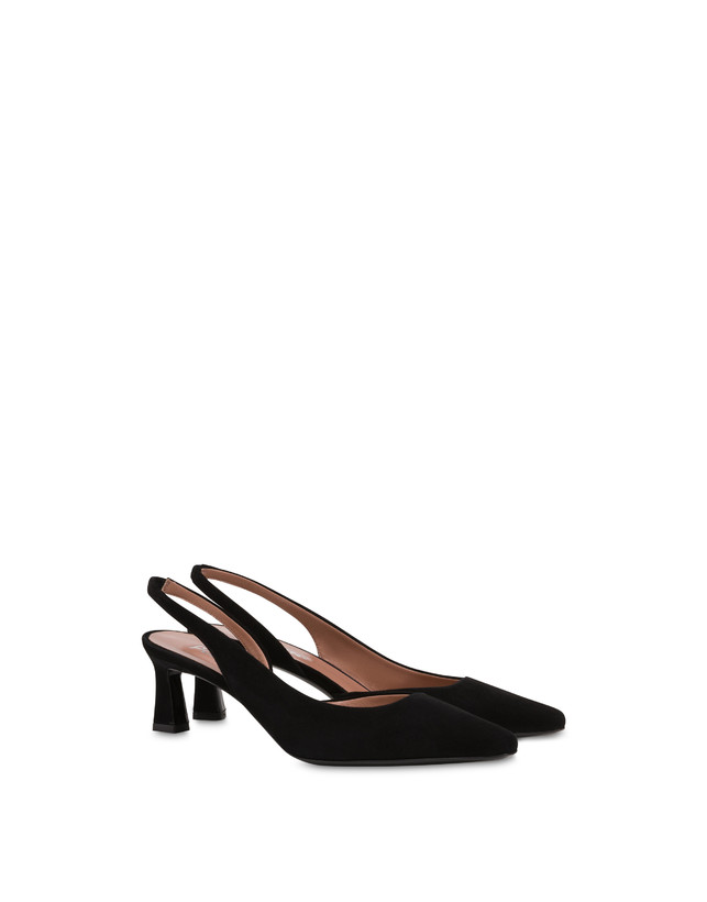 Pollini Slingback In Camoscio Sissi Nero Hotsell