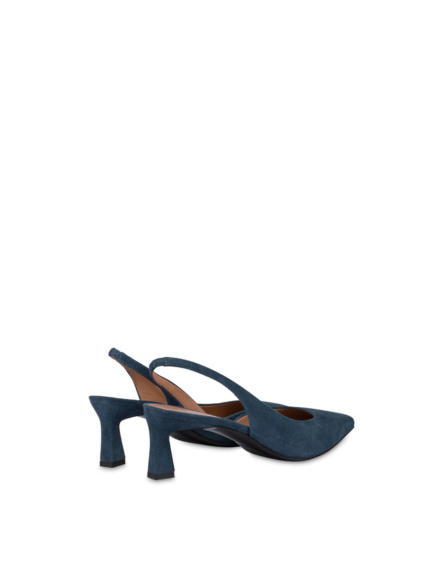 Pollini Slingback In Camoscio Sissi Maestrale Vendita Calda