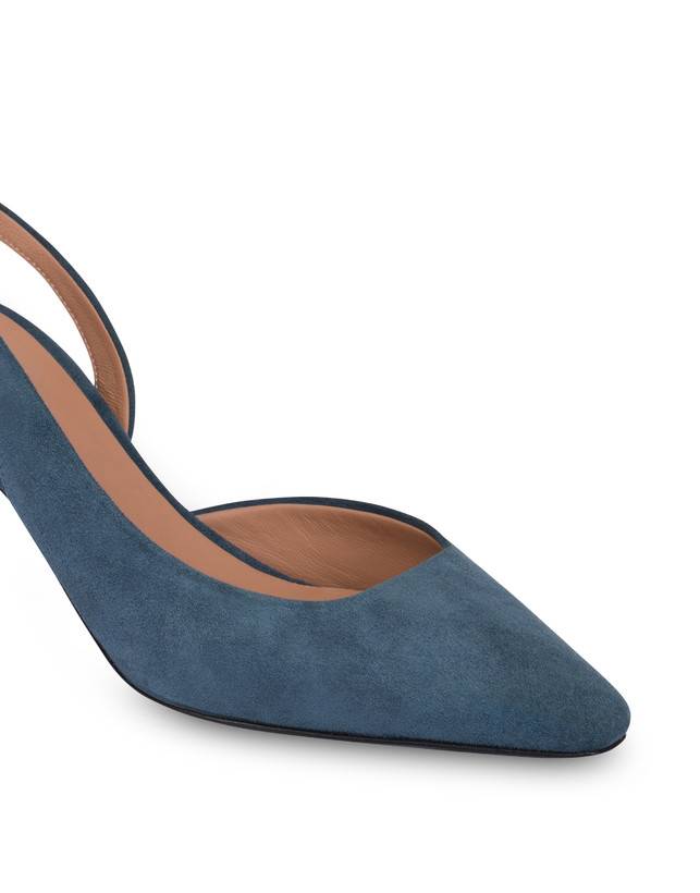 Pollini Slingback In Camoscio Sissi Maestrale Vendita Calda