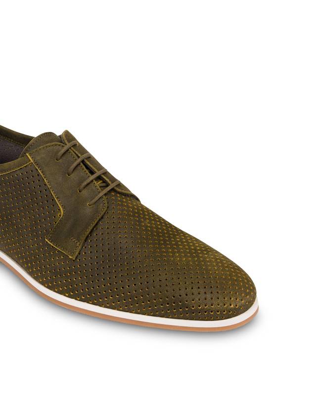 Pollini Derby In Scamosciato Traforato B-light Militare 2025