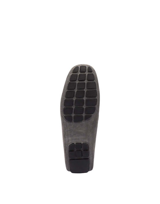Pollini Mocassini Driver In Crosta Eazy Grafite Vendita