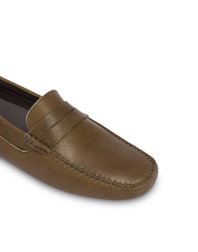 Pollini Mocassini In Nappa Eazy Militare Spedizione Gratuita
