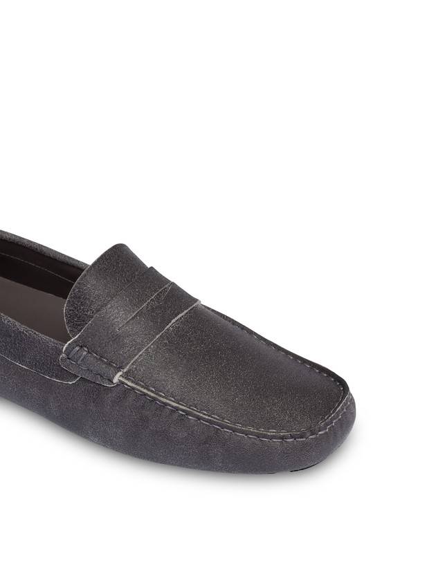 Pollini Mocassini In Capra Drivers Grafite Pezzi Unici