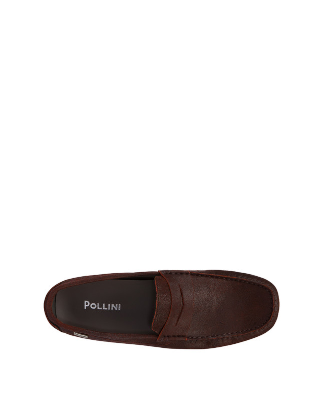 Pollini Mocassini In Capra Drivers Ruggine Soddisfazione Garantita
