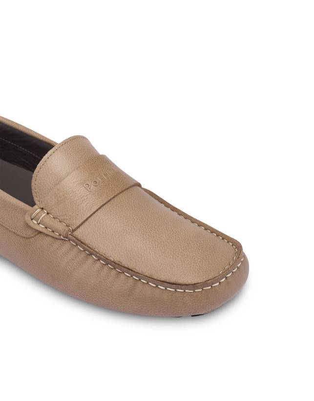Pollini Mocassini Driver In Vitello Eazy Taupe Negozi Online