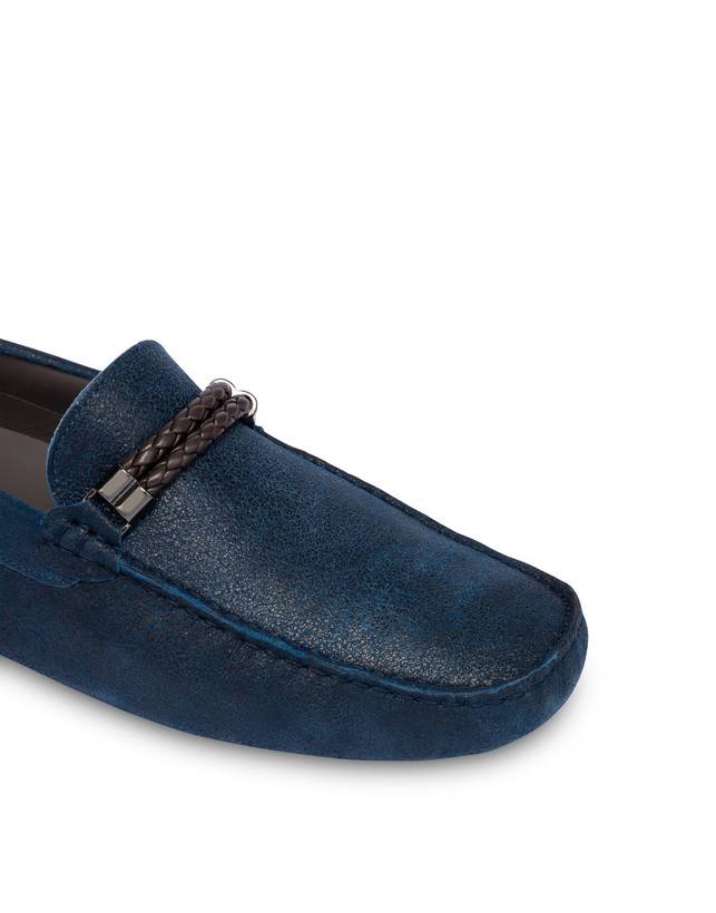 Pollini Mocassini Con Morsetto In Pelle Eazy Blu Acquista Ora