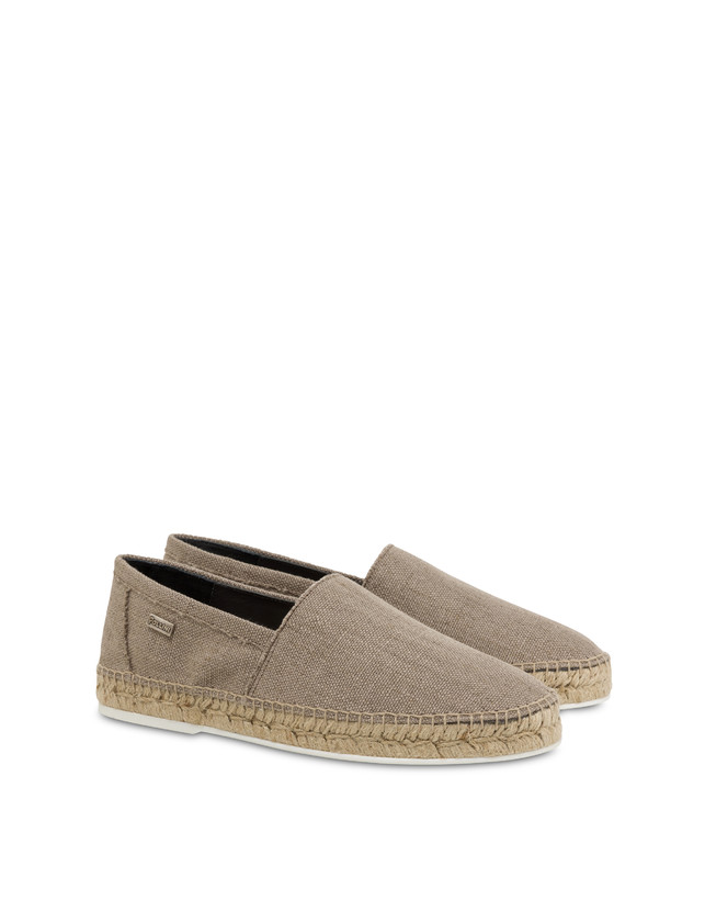 Pollini Espadrillas In Canvas E Vitello Corda Consegna Veloce