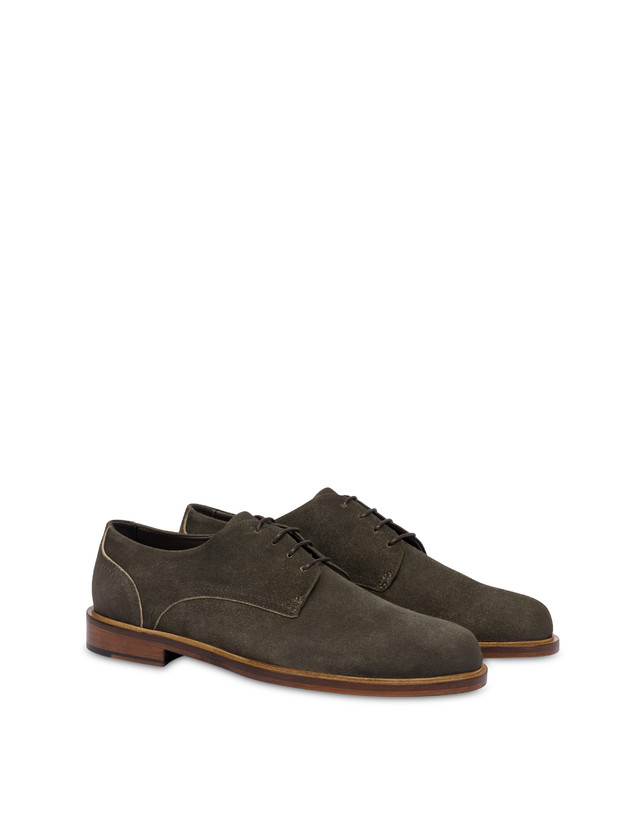 Pollini Derby In Scamosciato Classic Grafite Shopping Online