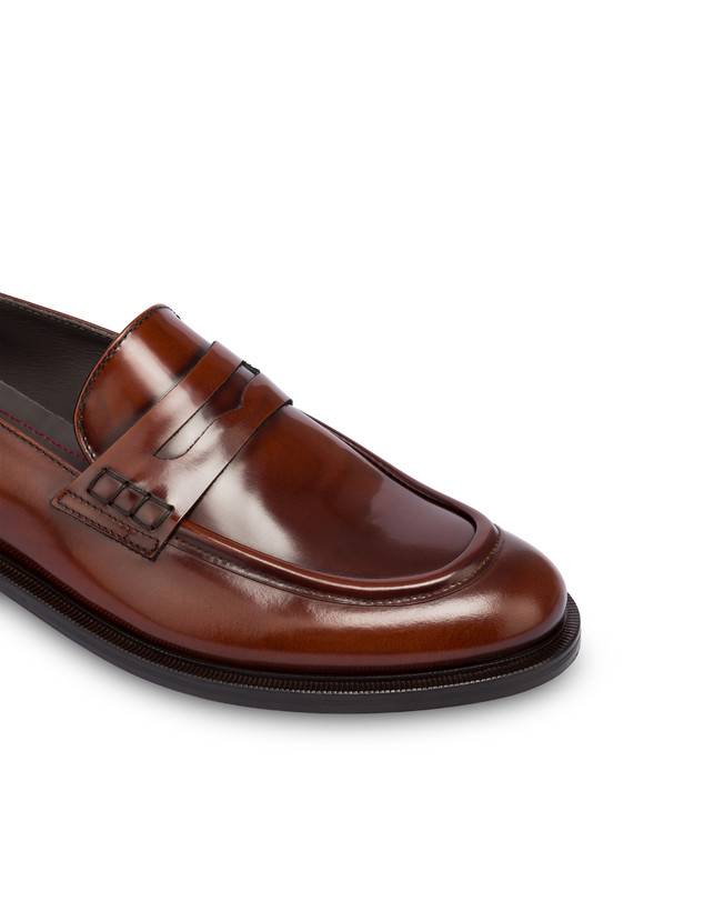 Pollini Mocassini In Vitello Abrasivato 1920 Cuoio Prezzo Ridotto