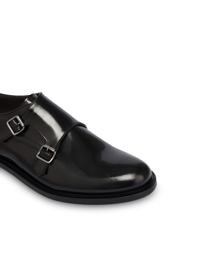 Pollini Monk Strap In Vitello 1920 Nero Novità