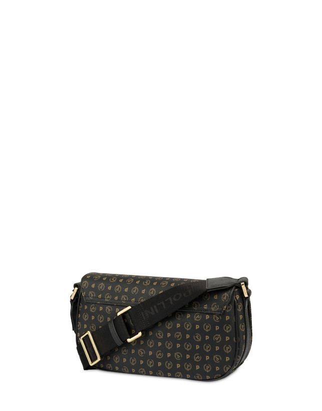 Pollini Borsa A Tracolla Heritage Pvc Nero/nero Offerta