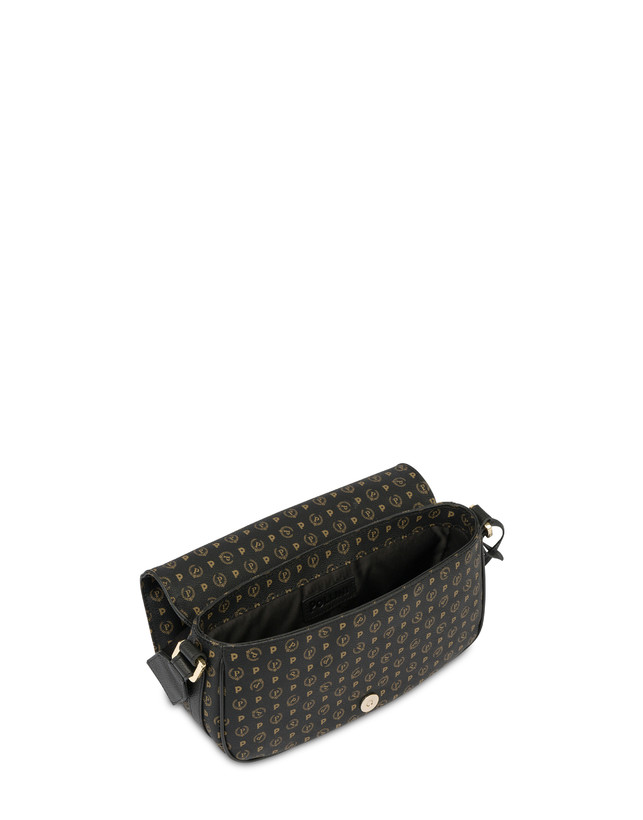 Pollini Borsa A Tracolla Heritage Pvc Nero/nero Offerta