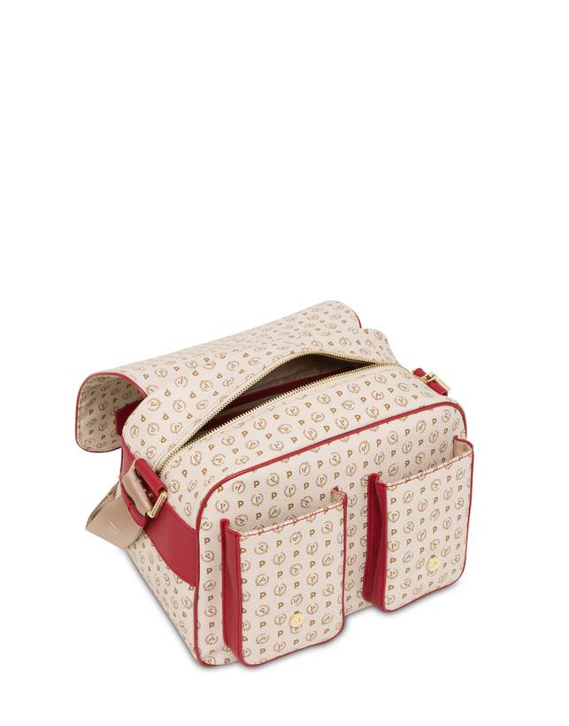 Pollini Borsa A Spalla Multitasche Heritage Logo Classic Avorio/lacca Saldi