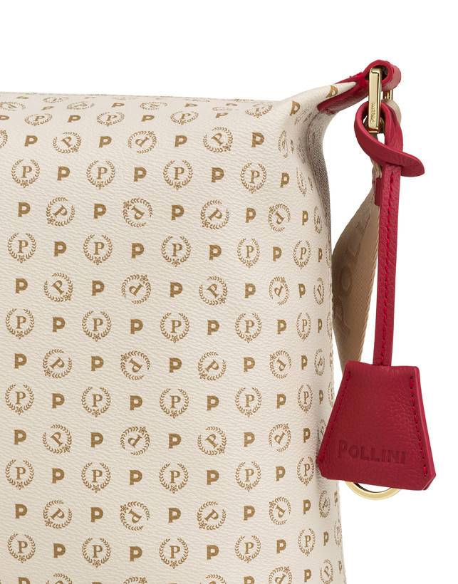 Pollini Borsa Hobo Heritage Logo Classic Avorio/lacca Offerte