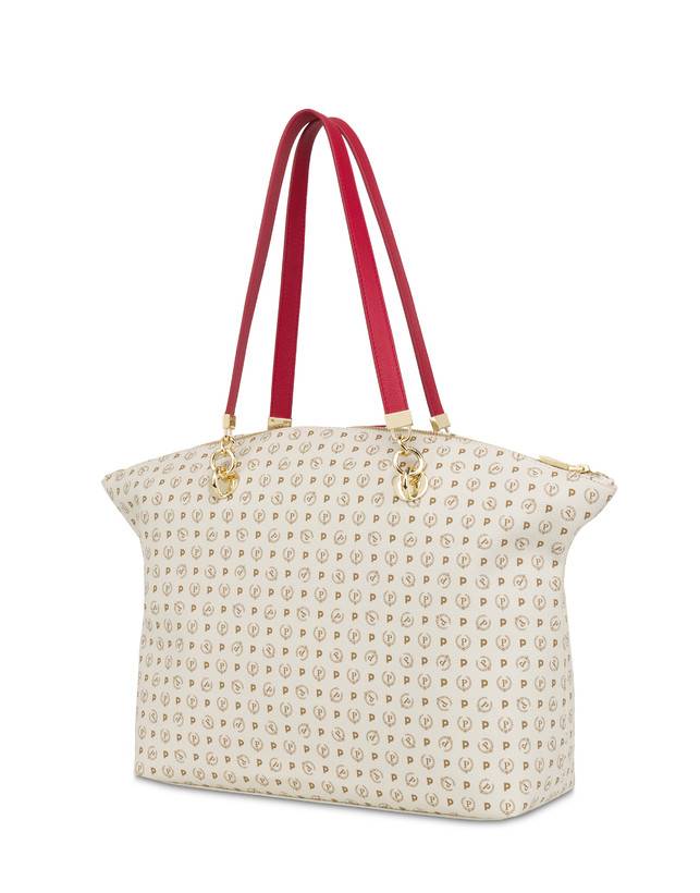 Pollini Tote Bag Heritage 70th Anniversary Avorio/rosso Hotsell