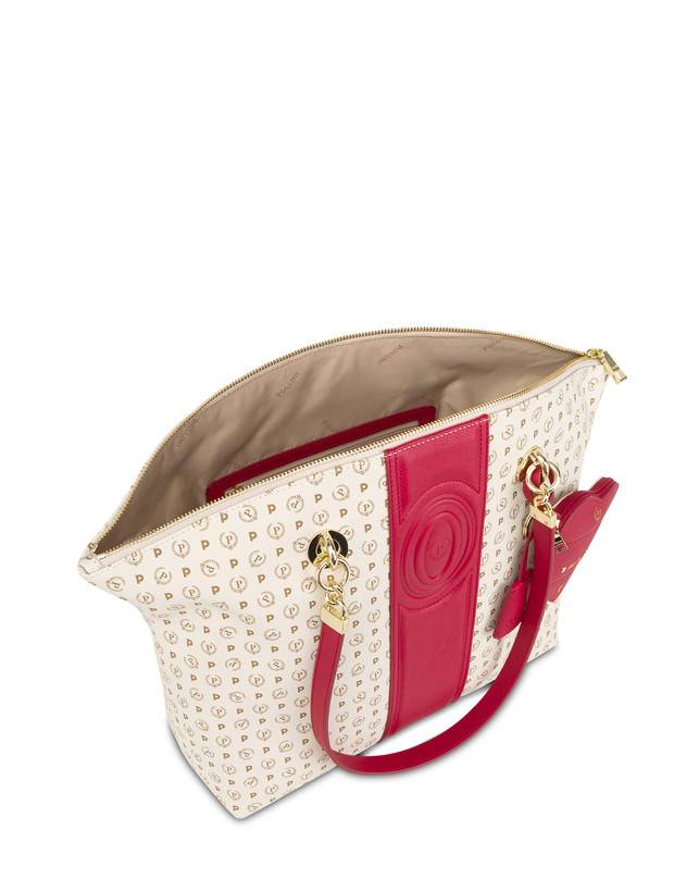 Pollini Tote Bag Heritage 70th Anniversary Avorio/rosso Hotsell