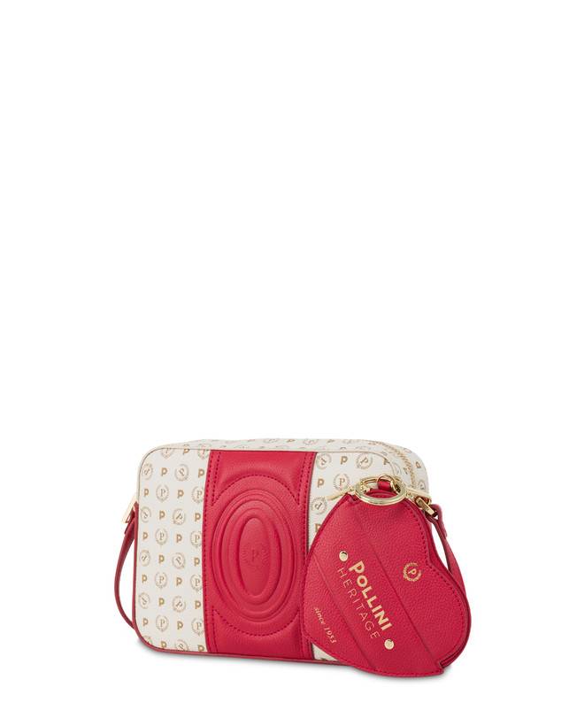Pollini Borsa A Tracolla Heritage 70th Anniversary Avorio/rosso I Più Venduti