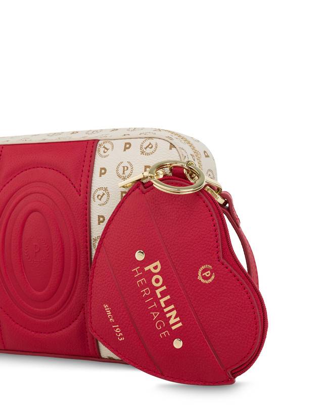 Pollini Borsa A Tracolla Heritage 70th Anniversary Avorio/rosso I Più Venduti