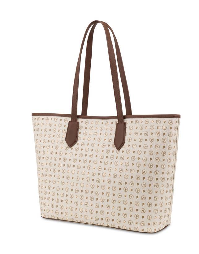 Pollini Shopping Bag Heritage 70th Anniversary Avorio/marrone Negozio