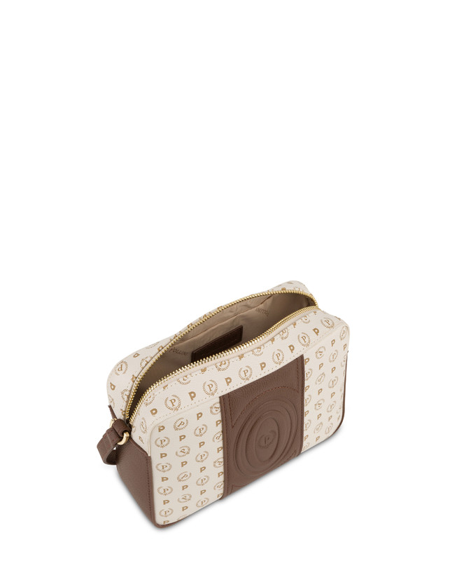 Pollini Borsa A Tracolla Heritage 70th Anniversary Avorio/marrone In Saldo