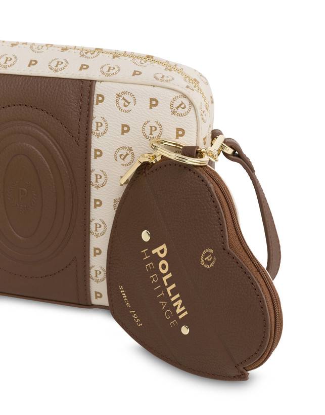 Pollini Borsa A Tracolla Heritage 70th Anniversary Avorio/marrone In Saldo