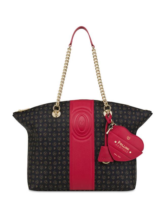 Pollini Tote Bag Heritage 70th Anniversary Nero/rosso 2025