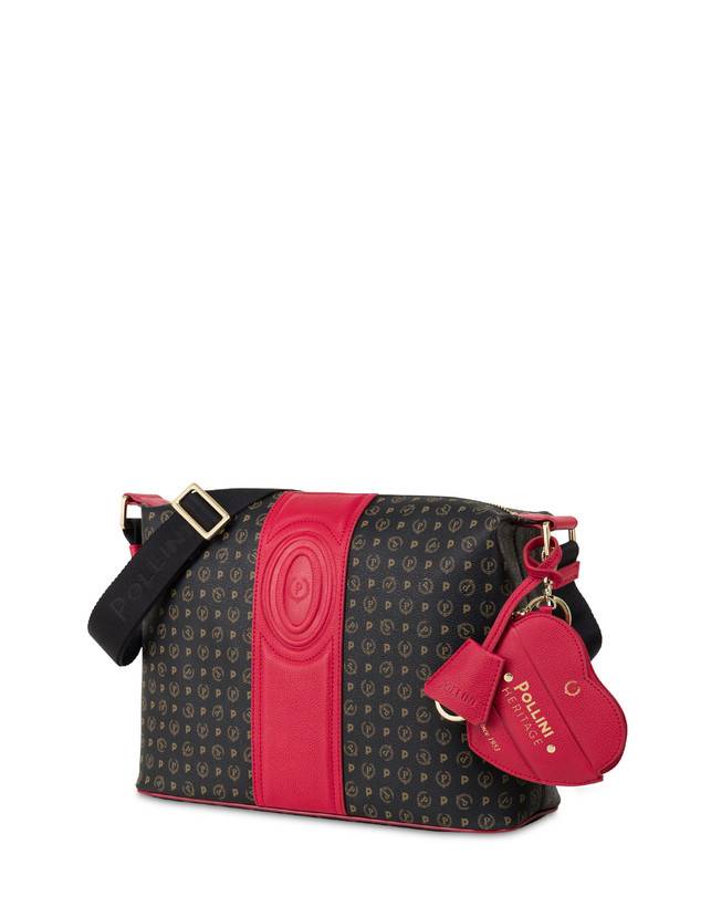 Pollini Borsa A Spalla Heritage 70th Anniversary Nero/rosso Italy