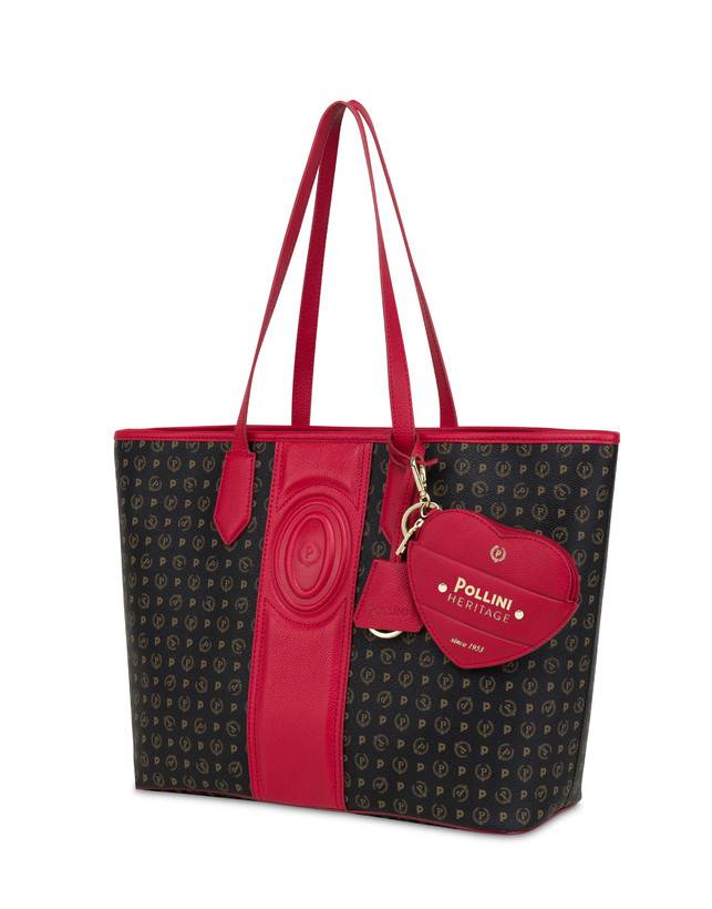 Pollini Shopping Bag Heritage 70th Anniversary Nero/rosso Italia