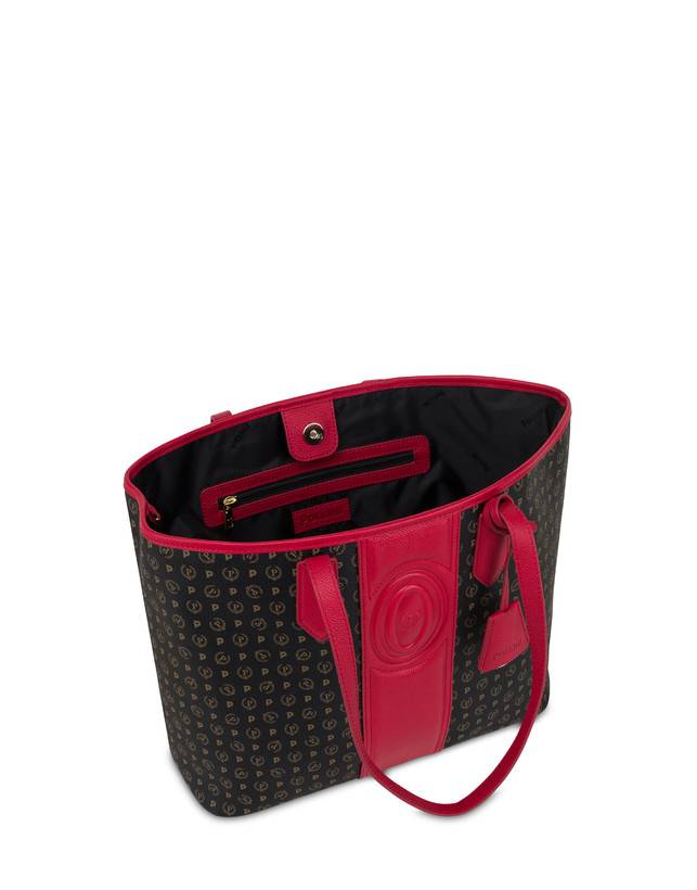 Pollini Shopping Bag Heritage 70th Anniversary Nero/rosso Italia
