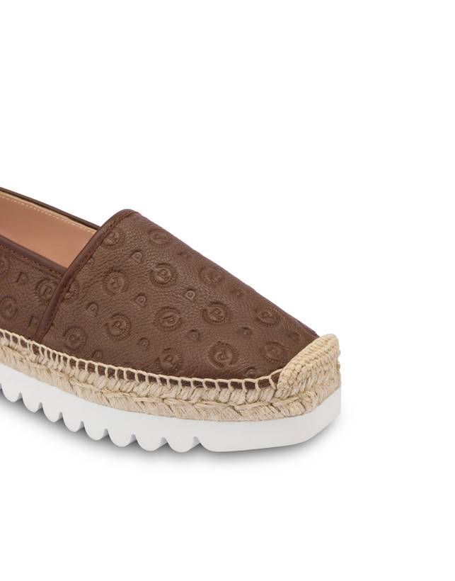 Pollini Espadrillas Heritage Logo Embossed Marrone Offerta settimanale