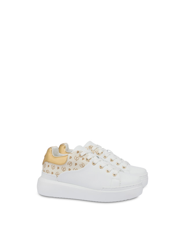 Pollini Sneakers Carrie Heritage Avorio/bianco/oro Fino Al -60%