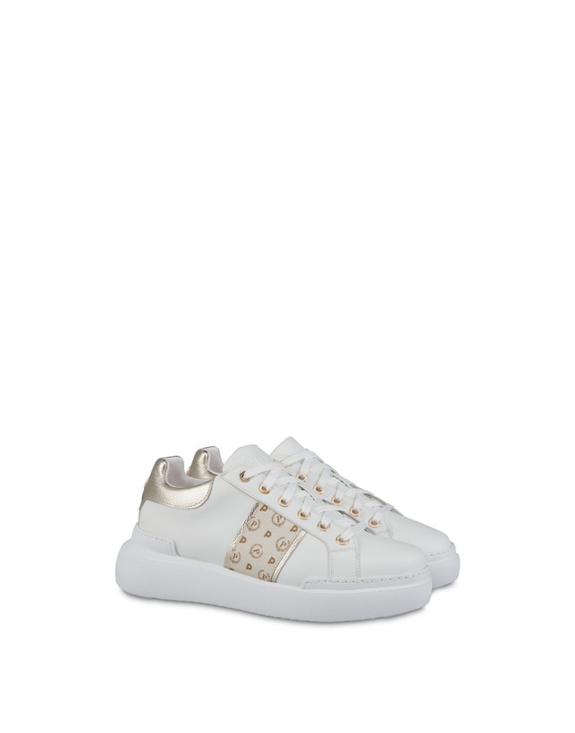 Pollini Sneaker Avorio/platino/bianco Shopping Online