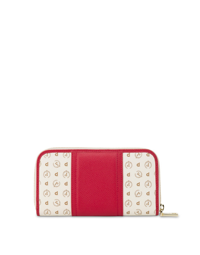 Pollini Portafoglio Zip Around Heritage 70th Anniversary Avorio/rosso Saldi