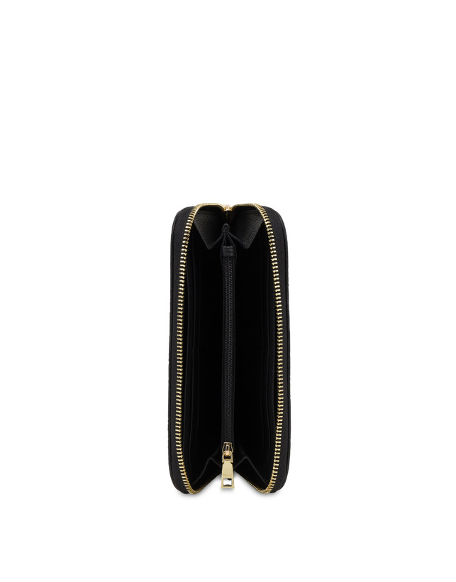 Pollini Portafoglio Zip Around Day-si! Heritage Nero/nero/nero In Saldo