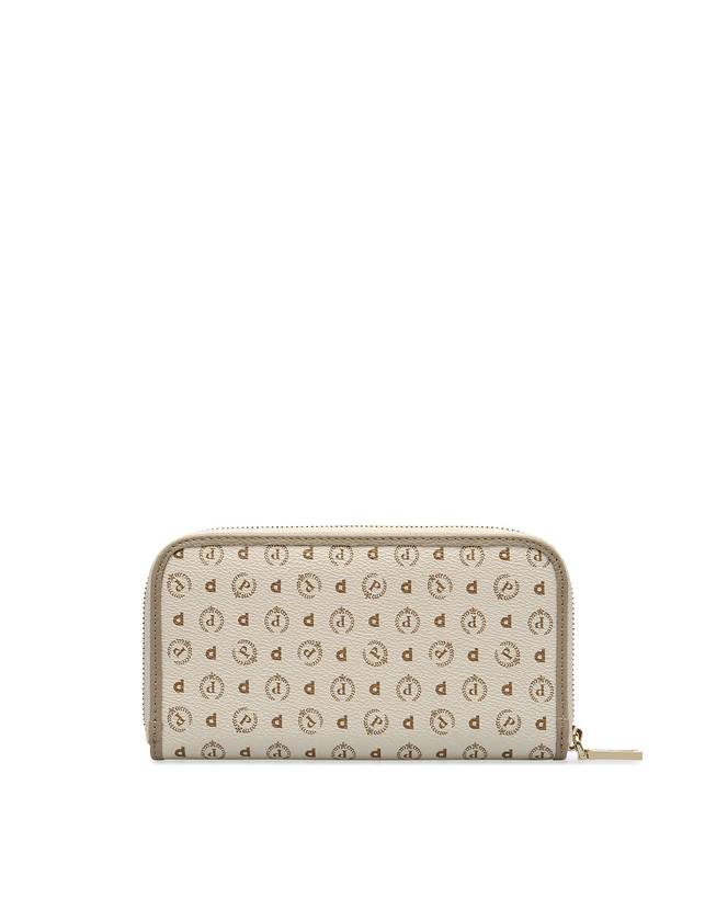 Pollini Portafoglio Zip Around Heritage Logo Classic Avorio/ghiaccio 2025