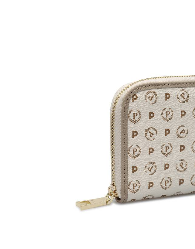 Pollini Portafoglio Zip Around Heritage Logo Classic Avorio/ghiaccio 2025