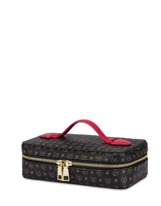 Pollini Borsa Beauty Heritage Medium Nero/lacca In Linea