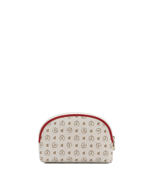 Pollini Pouch Heritage Logo Classic Avorio/lacca Nuovo