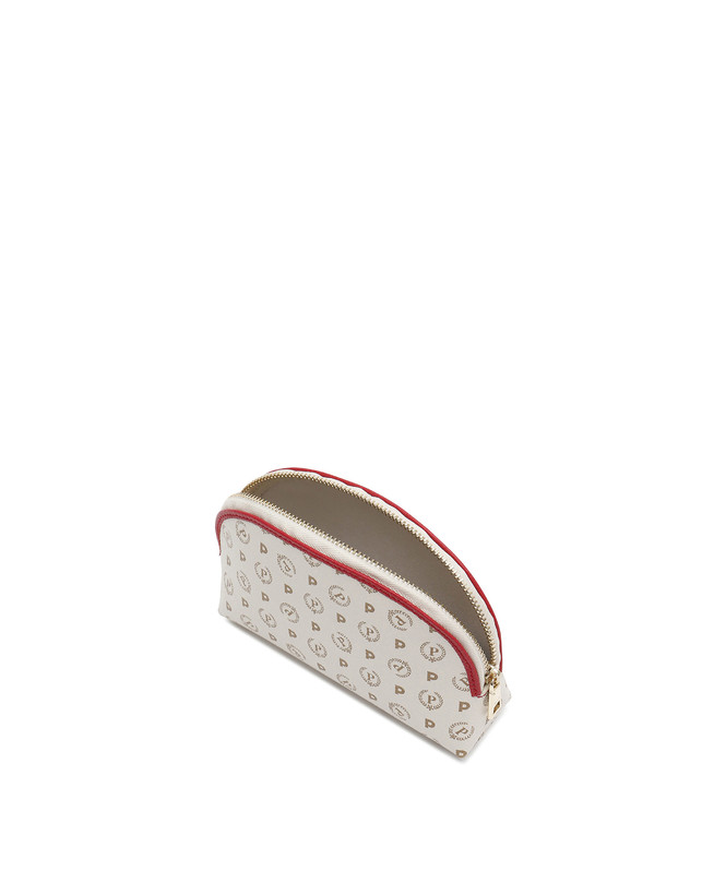 Pollini Pouch Heritage Logo Classic Avorio/lacca Nuovo