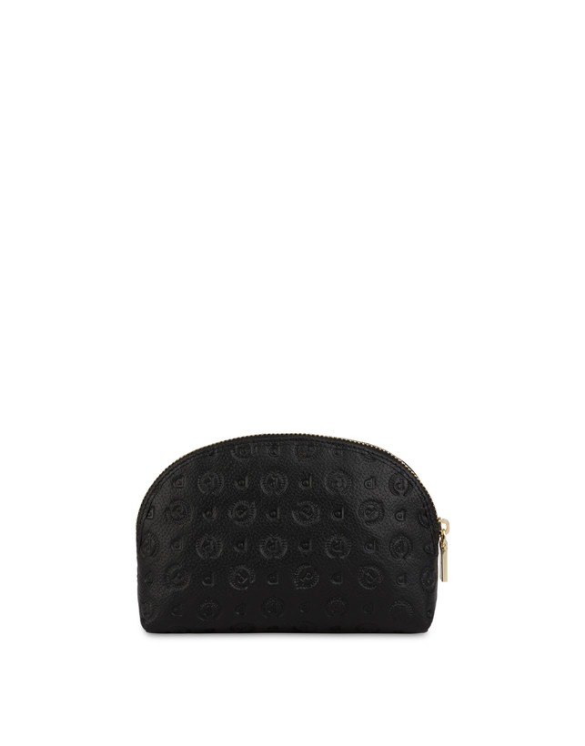 Pollini Pouch Heritage Logo Embossed Nero Vendita