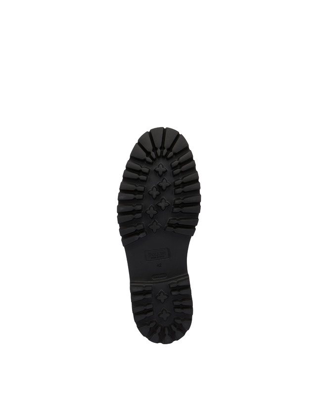 Pollini Combat Boot In Crosta E Vitello Budapest Fango/fango Pezzi Unici