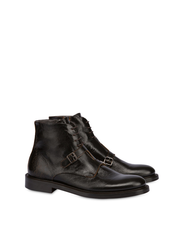 Pollini Stivaletti In Capra 1920 T.moro Qualità Garantita